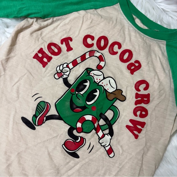 Jumping Beans Festive Holiday Raglan Shirt – Kids Size 7 - Picture 11 of 13